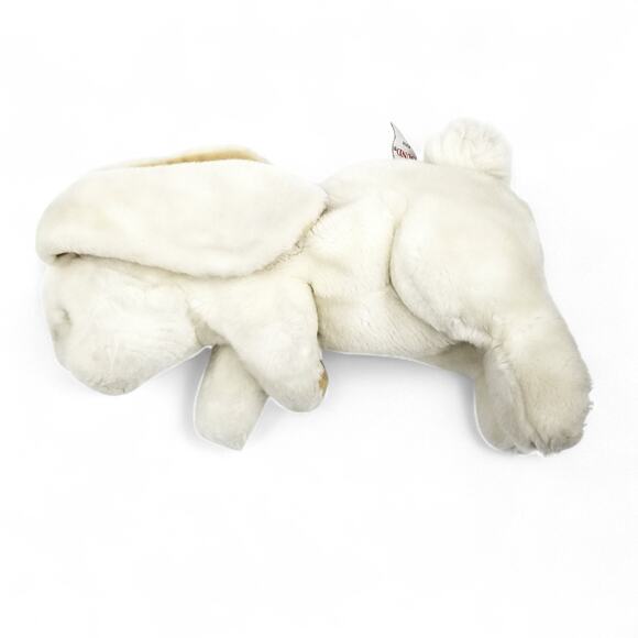 GUND Bunny Rabbit Floppy Eared White w/ Tan Ears #43939 - Picture 7 of 9